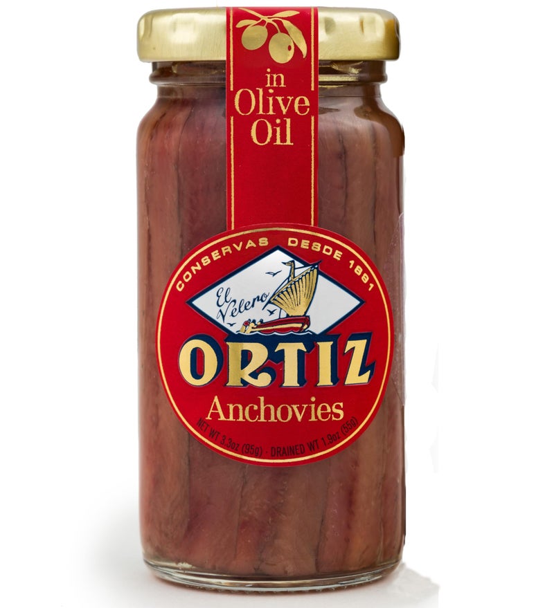 Ortiz Anchovies in Extra Virgin Olive Oil, Firm Buttery Fillets with a Rich Umami Taste, Wild Caught in Spain, Great for Pizza, Pasta and Caeser Salad, 3.3oz Glass Jar (Pack of 3) - Image 2
